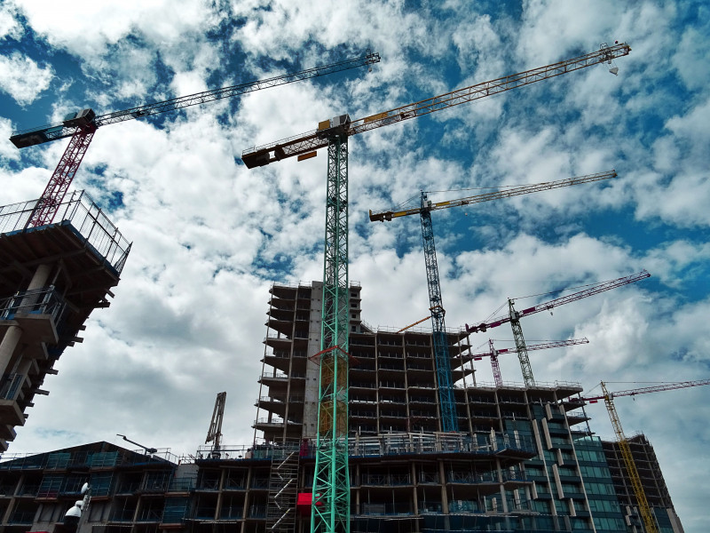Construction site team using PaperTrail for document management
